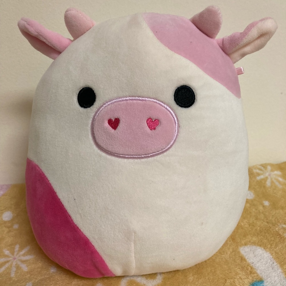 Valentines cow squishmallow